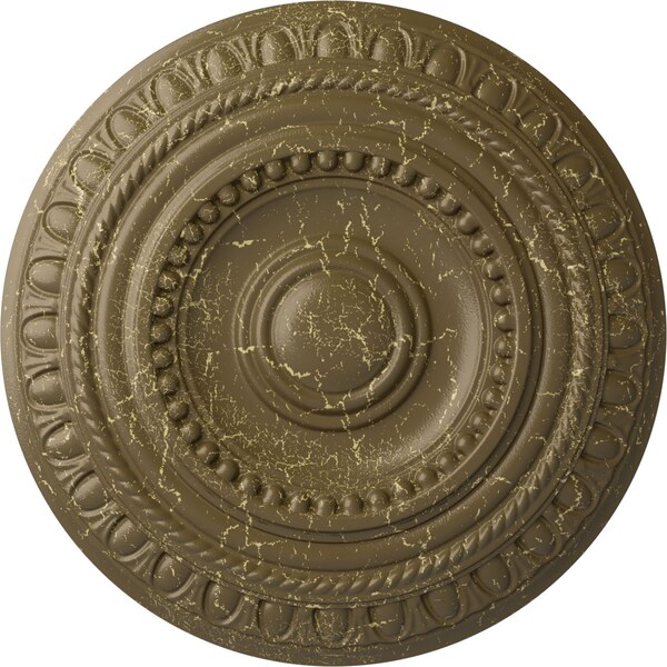 Ekena Millwork Artis Ceiling Medallion (Fits Canopies up to 6 7/8"), 15 3/4"OD x 1 3/8"P, Mississippi Mud Crackle CM15ARMMC - main